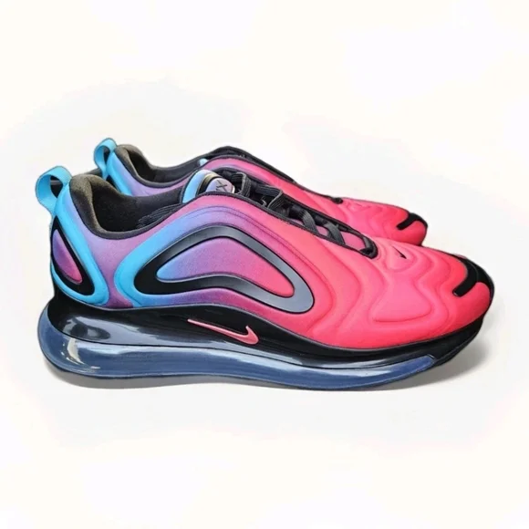 Nike Air Max 720 Mens Sneakers Size 13 Hyper Grape Black Hyper Pink CJ0766-600 - Picture 6 of 11